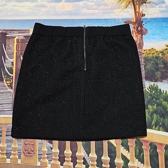 Loft Black Skirt Glittery Size Medium NWT - Picture 3 of 4